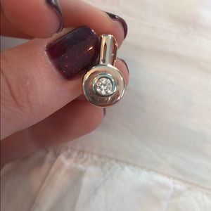 Jewelmint Rose Gold Earrings with Silver Center